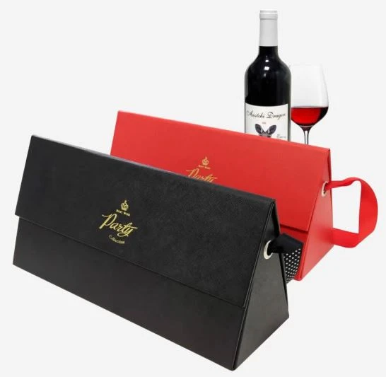 Foldable Paper Boxes For Wine Bottle